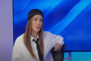 Tamara Gorro en el plató de ESdiario TV.