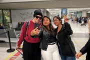 Melody, este lunes, a su llegada a España después de su participación en el Festival de Eurovisión.