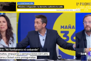 Momento de la discusión entre Chapu Apaolaza y Marta Nebot en 'Mañaneros 360' de TVE.