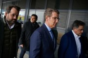 Archivo - El presidente del PP, Alberto Núñez Feijóo, en su visita a la localidad ciudadrealeña de Daimiel.