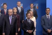 Pedro Sánchez en la foto de líderes de la cumbre de la OTAN