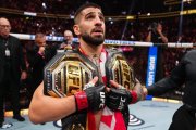 Ilia Topuria noquea a Oliveira y logra su segundo cinturón de la UFC

REMITIDA / HANDOUT por UFC
Fotografía remitida a medios de comunicación exclusivamente para ilustrar la noticia a la que hace referencia la imagen, y citando la procedencia de la imagen en la firma
29/6/2025
