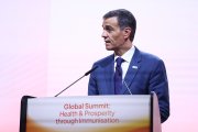 El presidente del Gobierno, Pedro Sánchez, en Moncloa.