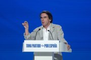 El expresidente del Gobierno, José María Aznar, en el reciente Congreso del PP.