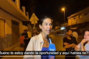 Reportera de Televisión Española, en directo desde Torre Pacheco.
