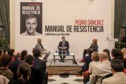 (Foto de ARCHIVO)
El presidente del Gobierno, Pedro Sánchez, presenta su libro 'Manual de resistencia' en el hotel Intercontinental de Madrid.

Ricardo Rubio / Europa Press
21/2/2019
