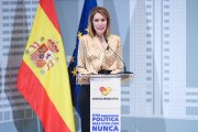 Silvia Intxaurrondo interviene durante la jornada 'IMV: una política más viva que nunca', en el Ministerio de Economía.