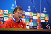 Simeone en la rueda de prensa