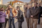 Fotografía en 2017 en La Rioja en la campaña de primarias del PSOE, Pedro Sánchez, Santos Cerdán, José Luis Ábalos y Koldo García.