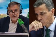 El presentador de 'Más de uno' en Onda Cero, Carlos Alsina, y el presidente del Gobierno, Pedro Sánchez.