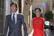 Luis Medina y Clara Caruana en la boda de Victoria de Hohenlohe y Maxime Corneille.