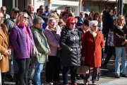 Concentración en Torrent esta mañana contra la violencia sobre las mujeres.