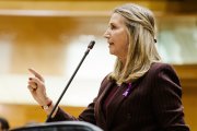 La portavoz del PP en el Senado, Alicia García.