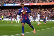 BARCELONA, SPAIN - NOVEMBER 29: Lamine Yamal of FC Barcelona celebrates scoring his team's first goal during the LaLiga EA Sports match between FC Barcelona and Deportivo Alaves at Spotify Camp Nou on November 29, 2025 in Barcelona, Spain. (Photo by David Ramos/Getty Images)