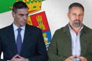 El presidente del Gobierno Pedro Sánchez y el presidente de Vox Santiago Abascal