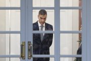 El presidente del Gobierno, Pedro Sánchez, en el Palacio de La Moncloa.