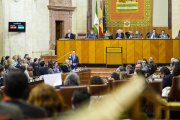 Sesión del anterior pleno del Parlamento andaluz durante una intervención de Juanma Moreno.

REMITIDA / HANDOUT por JOAQUÍN CORCHERO/PARLAMENTO DE ANDALUCÍA
Fotografía remitida a medios de comunicación exclusivamente para ilustrar la noticia a la que hace referencia la imagen, y citando la procedencia de la imagen en la firma
03/12/2025