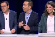 Candidatos a la Asamblea Extremadura, Miguel Ángel Gallardo (PSOE?), Fernández Calle (Vox) e Irene de Miguel (UPEx)