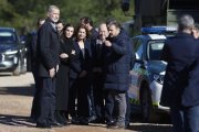 Los reyes Felipe VI y Letizia en la zona del accidente de Adamuz