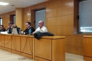 Acusados y sus abogados en el juicio de la primera pieza del 'caso Mediador', con Marco Antonio Navarro en primer término