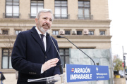 El candidato del PP a la presidencia de Aragón, Jorge Azcón