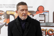 Antonio Banderas en la premier del musical Godspell.