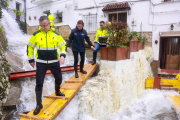 Imágenes de la localidad gaditana de Ubrique este pasado lunes.