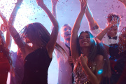 Imagen de archivo de una fiesta durante una celebración especial.