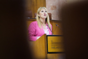 La portavoz de la Junta y consejera de Economía, Hacienda y Fondos Europeos, Carolina España.