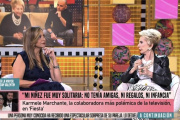 Karmele Marchante y Monika Vergara, en Fiesta