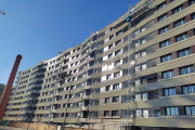 Viviendas en construcción en el barrio de Bolueta