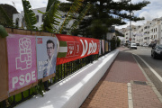 Propaganda electoral del PSOE de Mojácar (Almería).