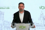 El líder de Vox, Santiago Abascal