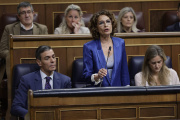 La vicepresidenta María Jesús Montero en el Congreso.