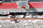 Uno de los vagones del tren Iryo que descarriló en Adamuz, Córdoba,