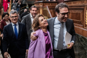 María Jesús Montero y el nuevo vicepresidente,Carlos Cuerpo,