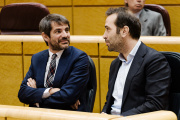 El ministro de Cultura, Ernest Urtasun y el vicepresidente primero, Carlos Cuerpo