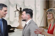 Pedro Sánchez, Rufián y Begoña Gómez