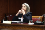 La mujer de Santos Cerdán, Francisca Muñoz Cano, alias 'La Paqui' comparece ante la Comisión de Investigación del ‘caso Koldo’ en el Senado.