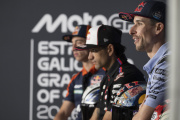 JEREZ DE LA FRONTERA, SPAIN - APRIL 23: Alex Marquez of Spain and Gresini Racing MotoGP speaks during the press conference pre-event during previews ahead of the MotoGP of Spain at Circuito de Jerez on April 23, 2026 in Jerez de la Frontera, Spain. (Photo by Mirco Lazzari gp/Getty Images)