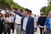 El candidato del PP a la Junta de Andalucía, Juanma Moreno