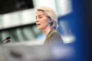 Ursula von der Leyen en el parlamento europeo.