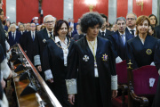 La fiscal general del Estado, Teresa Peramato, durante su toma de posesión