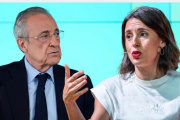 Florentino Pérez e Irene Montero