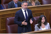 El líder de Vox en el Congreso, Santiago Abascal