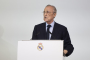 (Foto de ARCHIVO)
December 15, 2025, Madrid, Madrid, Spain: Real Madrid's president Florentino Perez gives a speech during the traditional Christmas press meeting held at Valdebebas Sports Complex in Madrid, Spain, 15 December 2025

Europa Press/Contacto/Ruben Albarran
15/12/2025