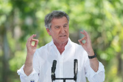 Feijóo en su discurso en O Pino