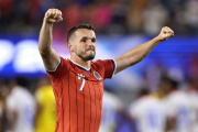 FOXBOROUGH, MASSACHUSETTS - JUNE 13: John McGinn #7 of Scotland celebrates with fans after the team's 1-0 victory in the FIFA World Cup 2026 Group C match between Haiti and Scotland at Boston Stadium on June 13, 2026 in Foxborough, Massachusetts. (Photo by Buda Mendes/Getty Images)