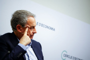 El expresidente del Gobierno José Luis Rodríguez Zapatero presenta su libro 'Crónica de la España que dialoga', en el Cercle d'Economia