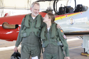 Felipe VI y la Princesa Leonor realizan un vuelo de instrucción en la Academia General del Aire (AGA), en San Javier, Murcia, en el marco de la instruccíón militar de la heredera a la corona.